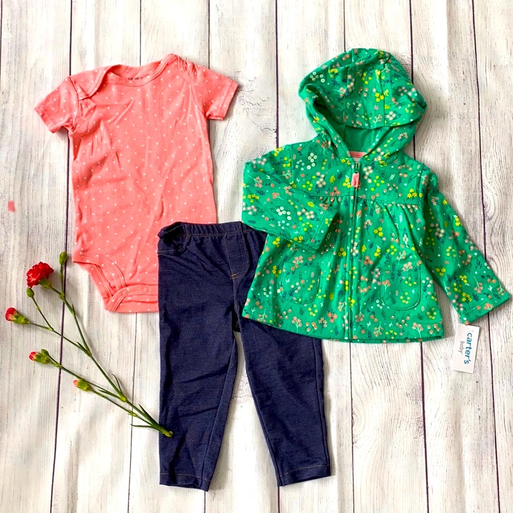 🌸 NWT Carter’s 12 Month Girls Outfit Set 🌸